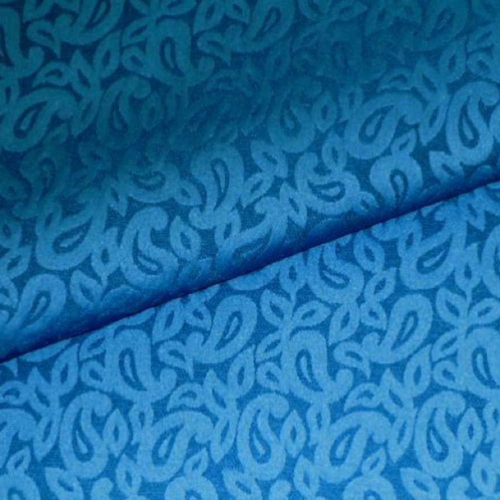 Mid Century Modern Paisley and Floral Bohemian Commercial Fabric